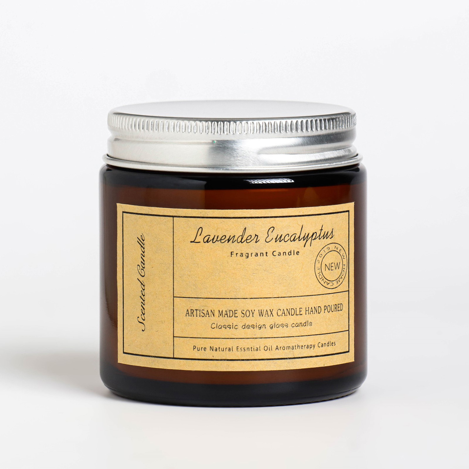 Свеча ароматическая в банке "Лаванда и эвкалипт", 6,5х5,5 см, 100 гр   7999249
