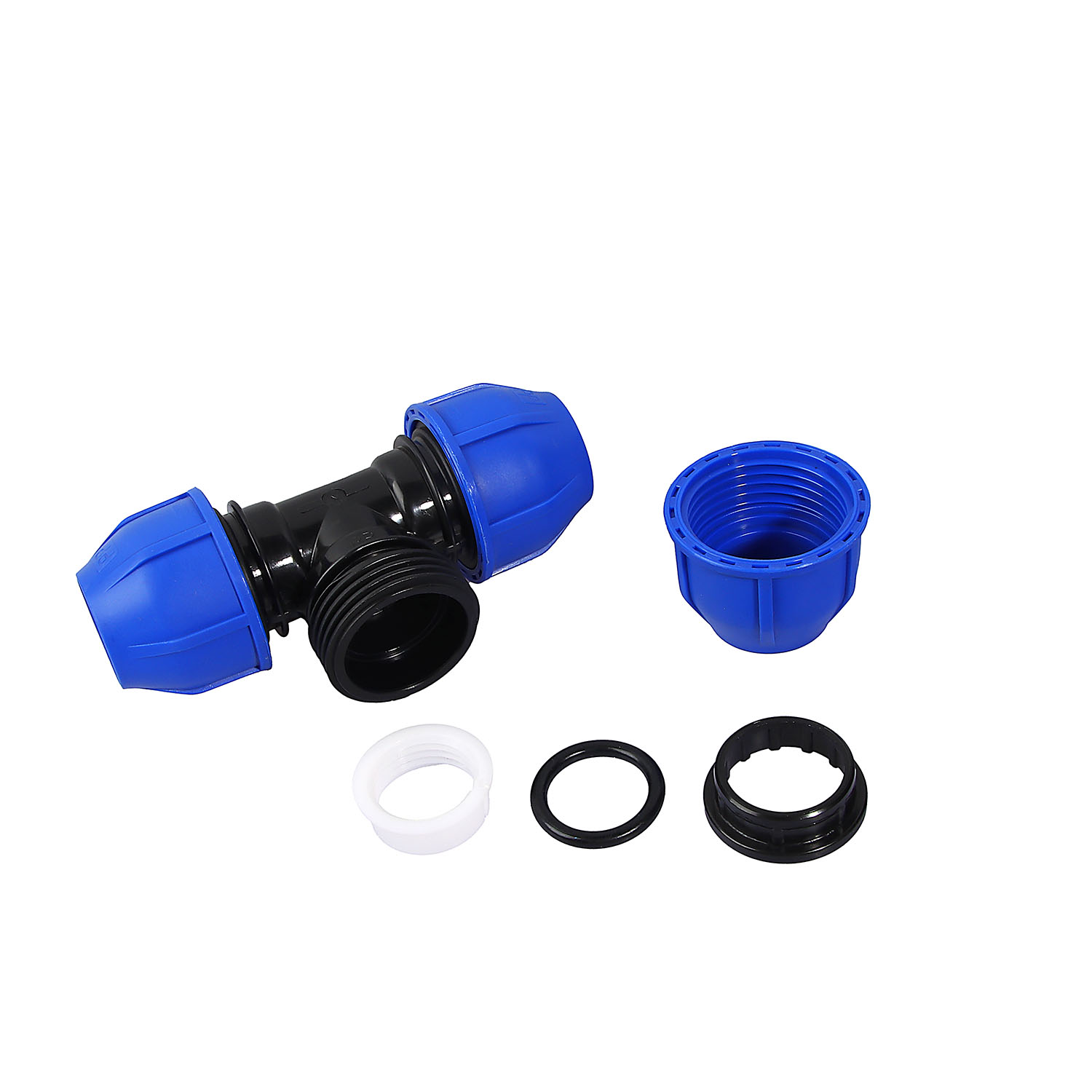 Тройник ПНД компрессия Ø 32х32х32 *1/60