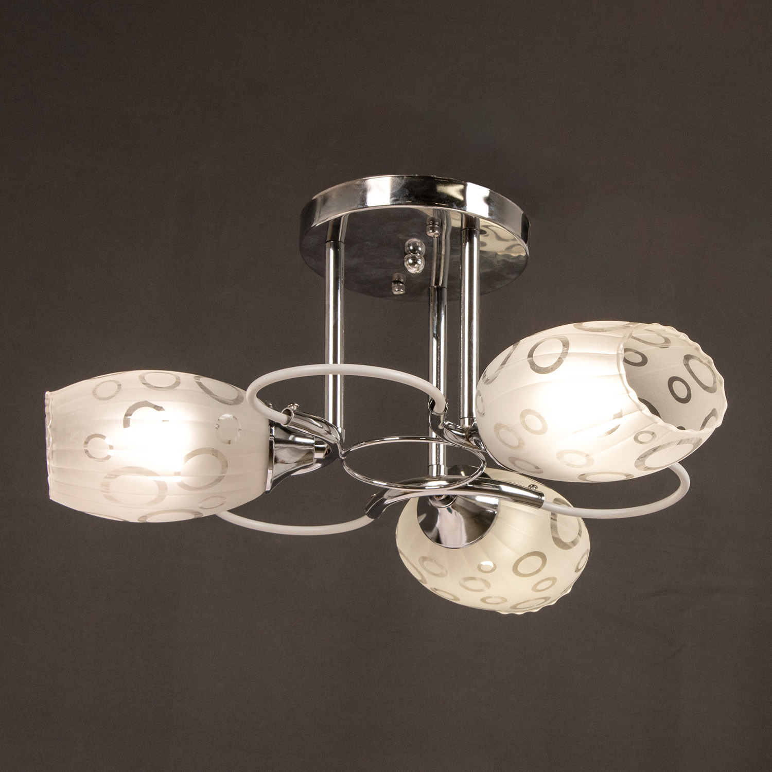 Люстра Verner Lighting N0475/3, 40 Вт, E27, 3 лампы, хром