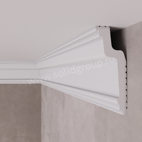 Плинтус потолочный С57/80 2м 75*28 (СОЛИД) *52
