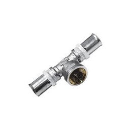 Тройник переходной 16х1/2"(Ø15)х16 пресс/мама VALTEC 232 *1/10