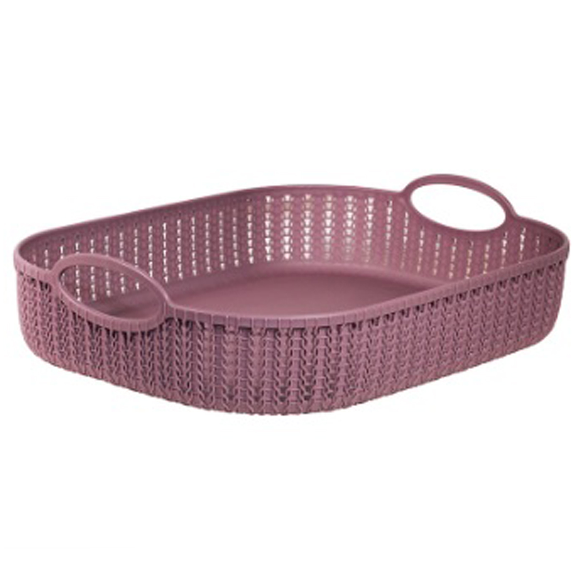 Корзина для хранения пластм. "Вязание" "лоток" 310х240х80мм Пурпурный М1195 ("М-Пластика") *1/18