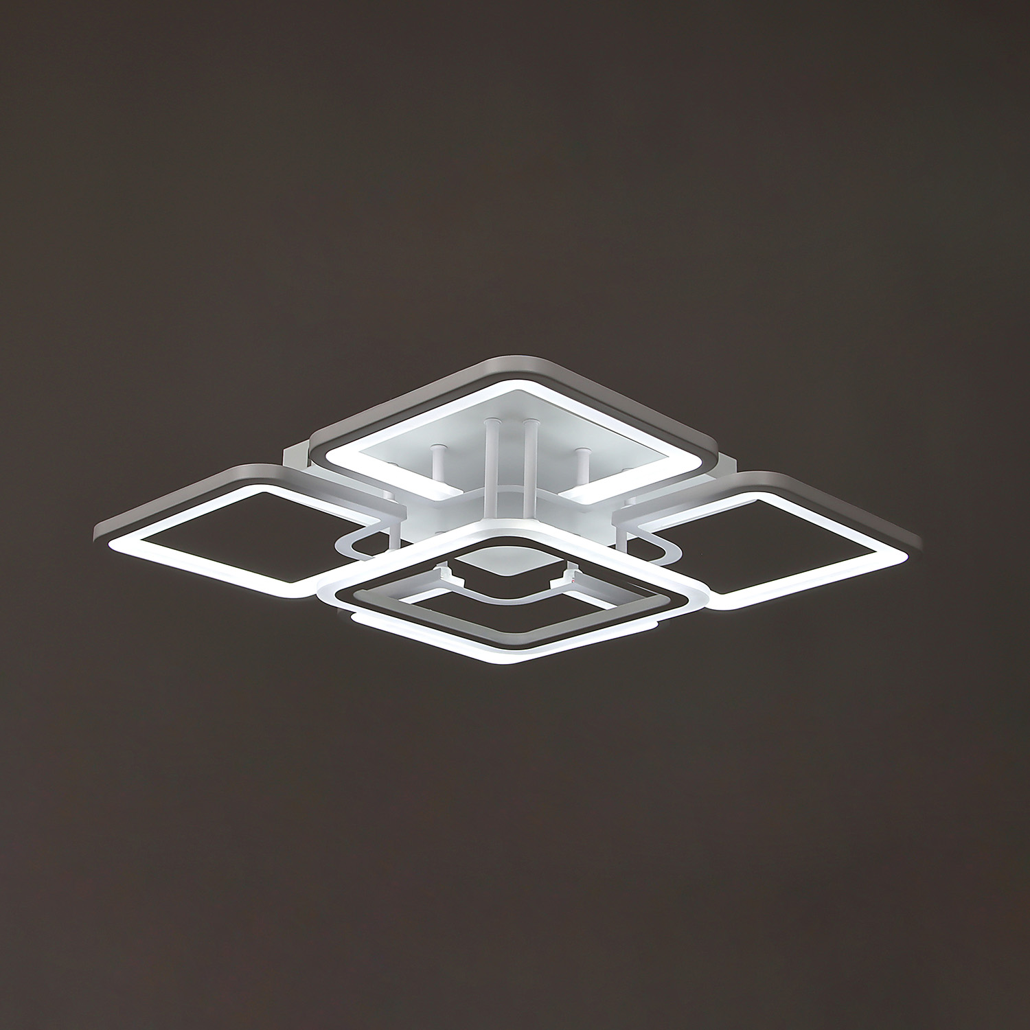 Люстра YH1254/5 WT LED 5*13W LED 3000-6500К (l-510; w-510; h-140) пульт VERNER LIGHTING *1