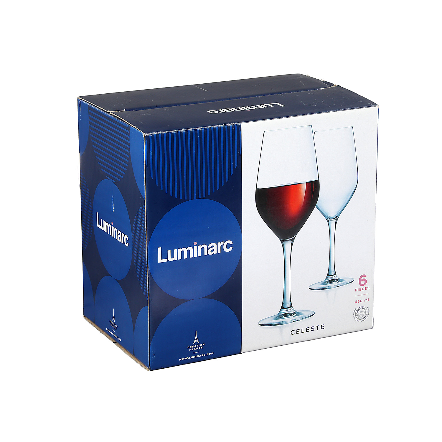 яяяНабор бокалов для вина 6 шт Luminarc Celeste, V=450 мл