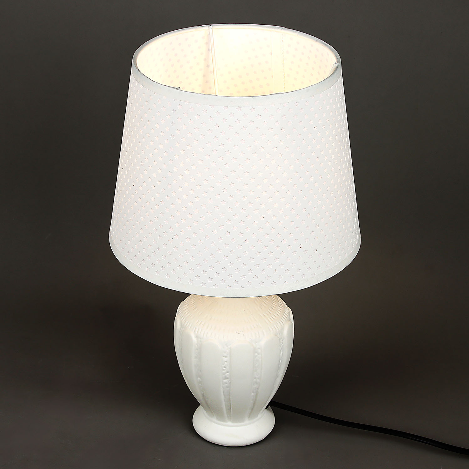 Лампа настольная 17509-0.7-01DY (керамика+абажур) *1/24