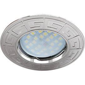 Светильник встраиваемый MR16 DL110A GU5.3 Ecola литой Антик Хром 24x86 FX1602EFF *10/100