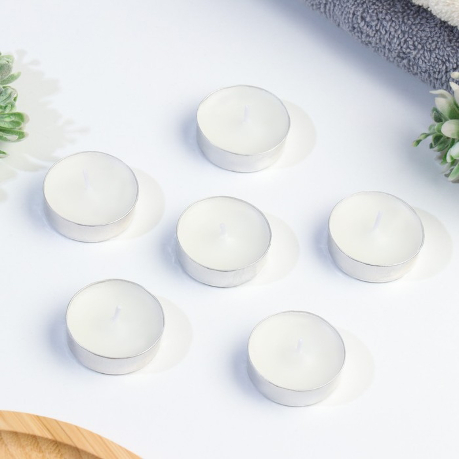 Свеча чайная ароматическая 6 шт.в под.коробке, "Шалфей" 10132774