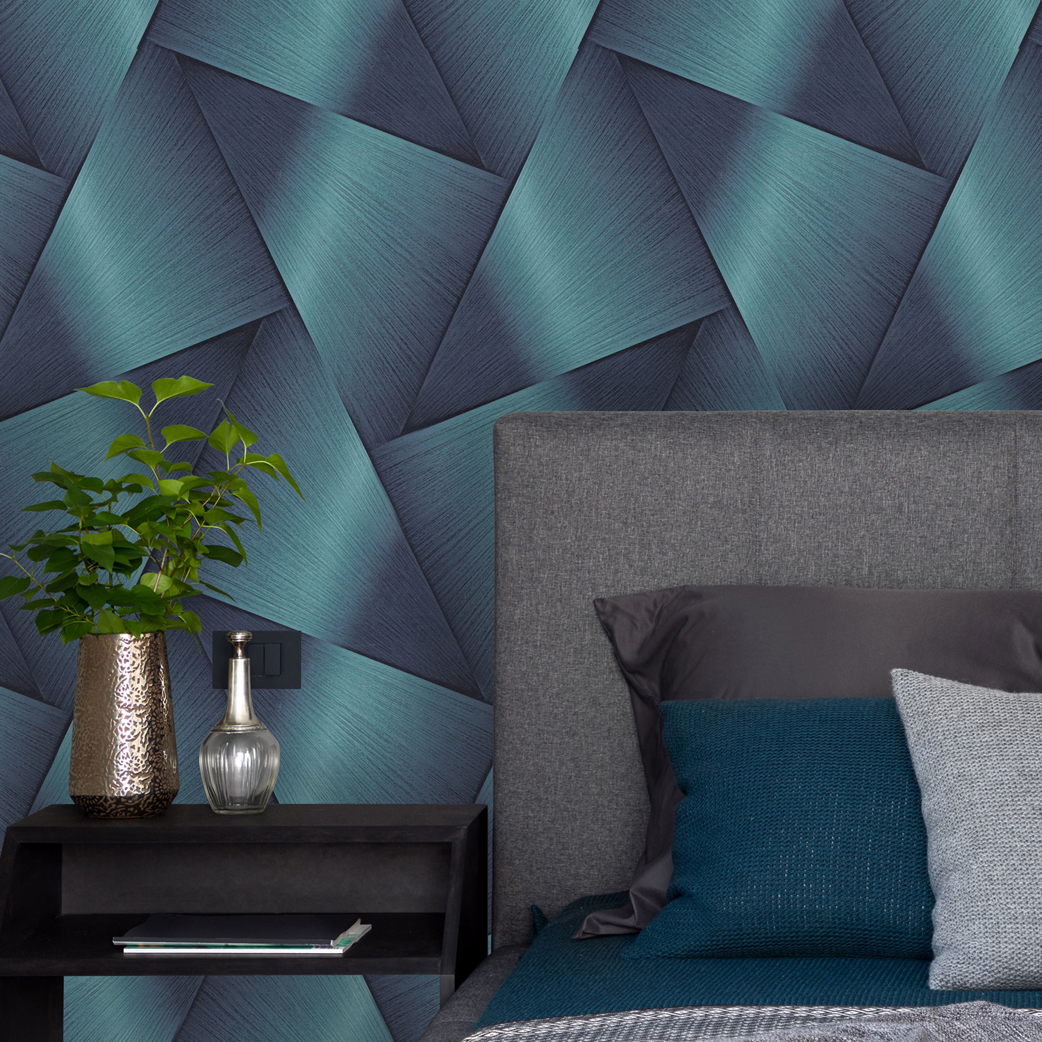 Обои  флиз ED Euro Decor Halo (син.) 7342-09 *6