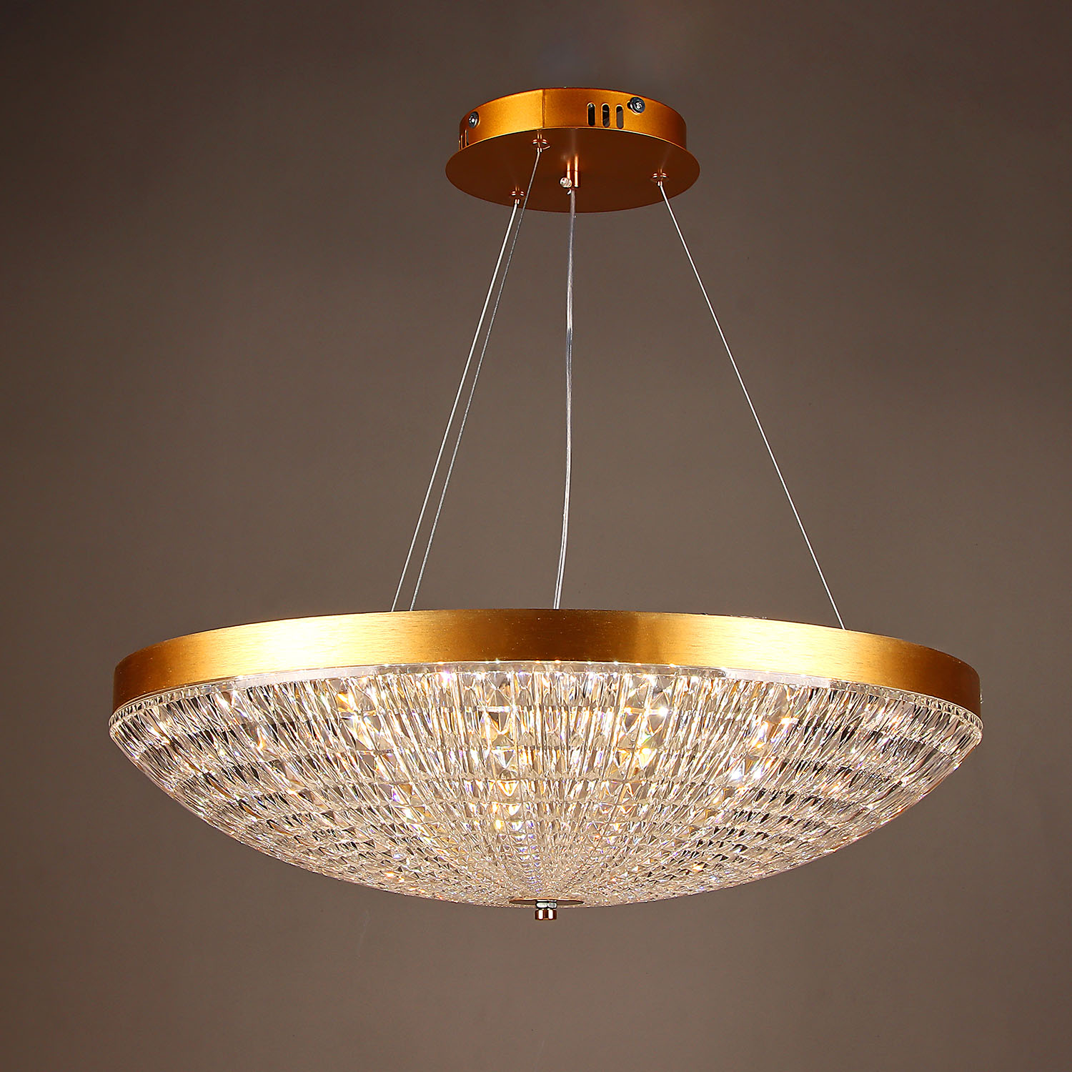 Люстра 9212/100W gold 580 мм 3 реж., пульт S=25м2 VERNER LIGHTING *1