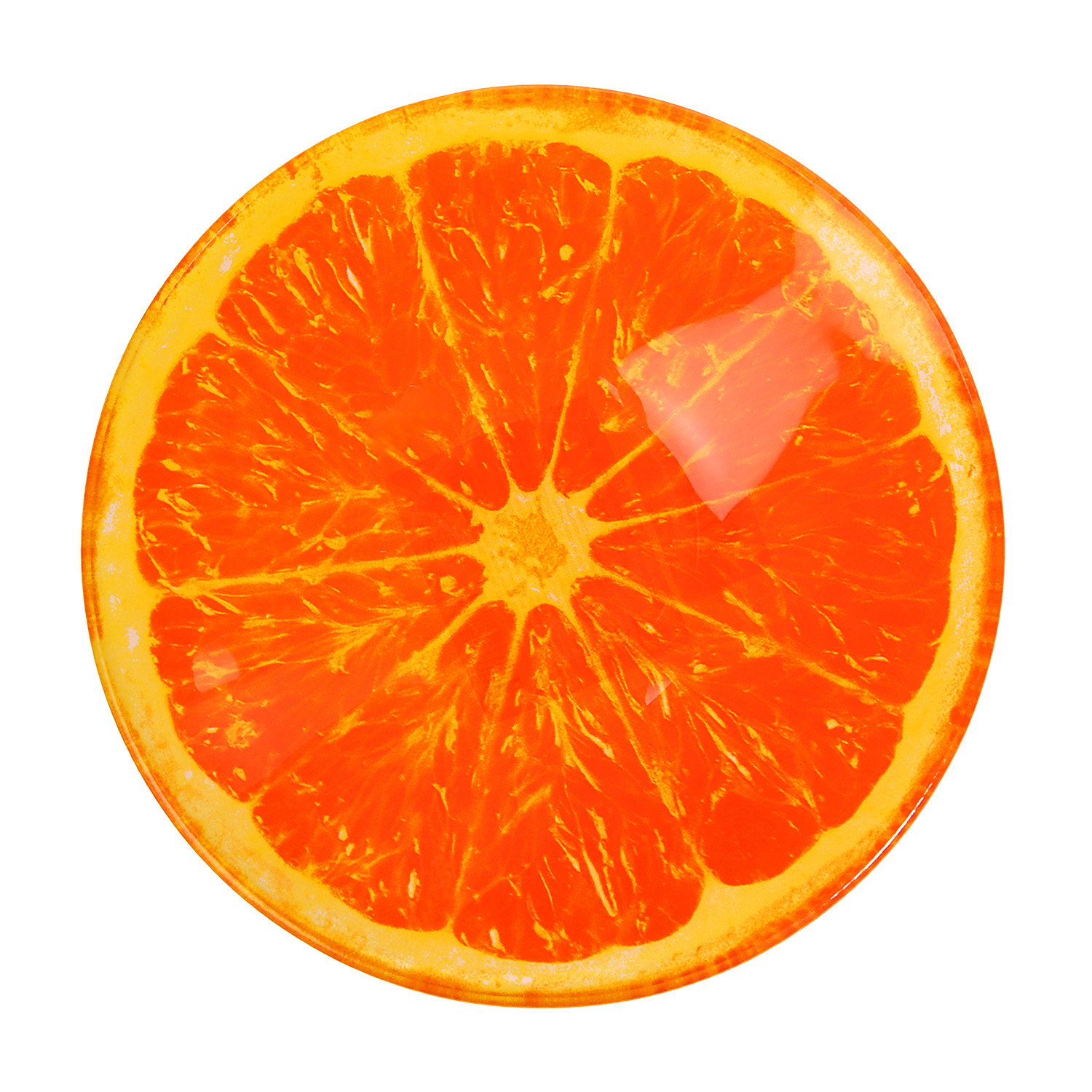 яяяяСалатник стекло "МФК" "Апельсин" d15см 280мл Оранжевый MFK08349 *6/72