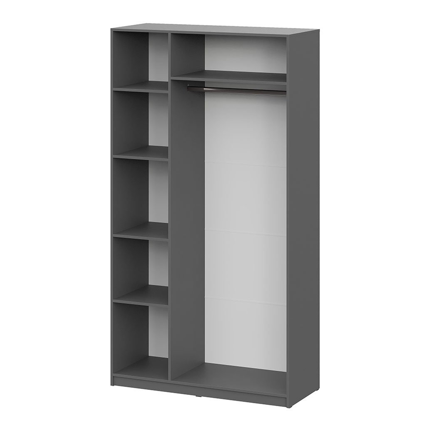 Шкаф трехстворчитый 1200 мм (Серия 2)  Графит Серый ШК 5*1