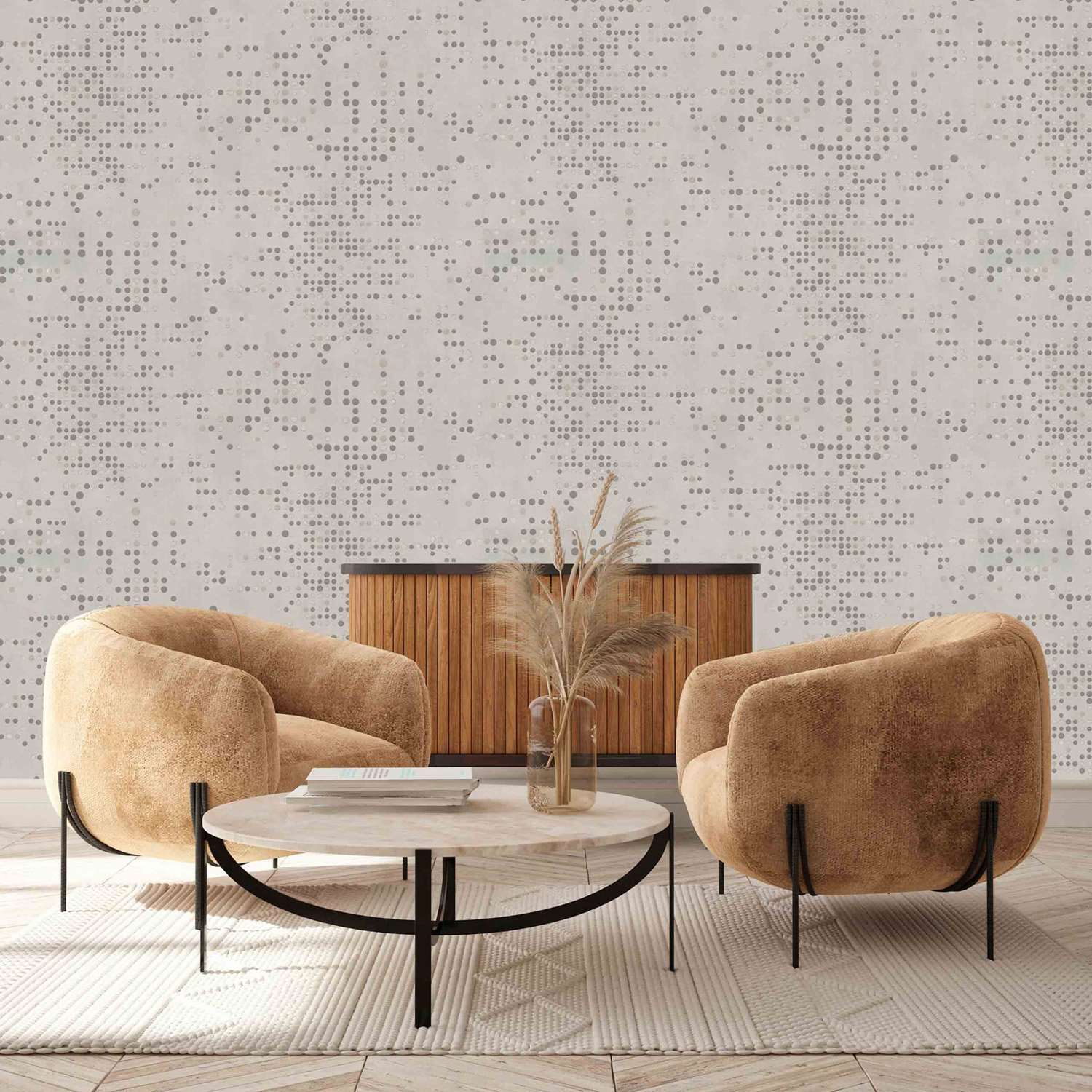 Обои  флиз ED Euro Decor Dotera (беж.) 7331-02 *6