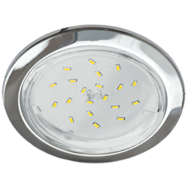 Светильник встраиваемый GX53 H4-GL Ecola без рефлектора глубокий Хром FC53GLECB *10/50