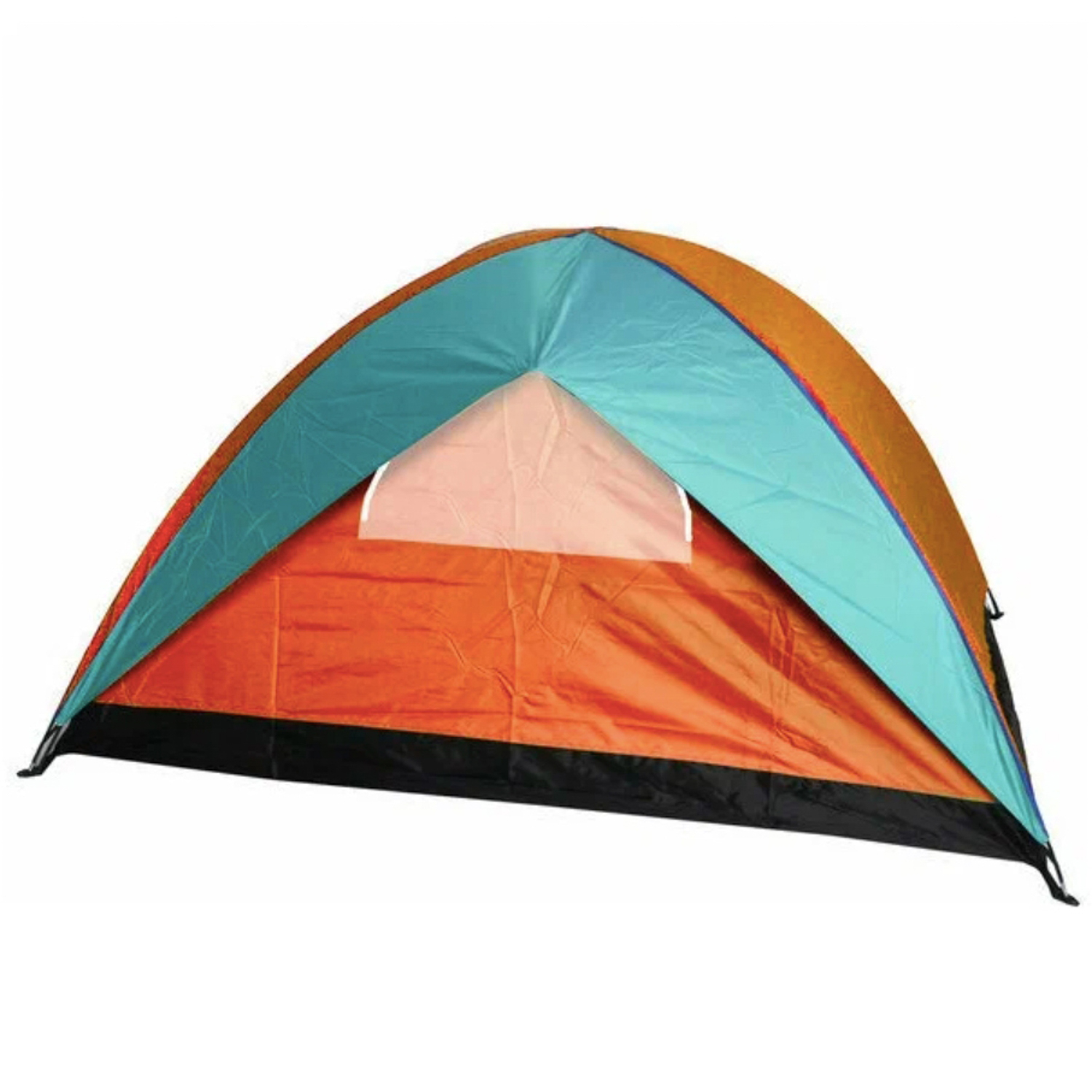 Палатка туристическая Десна-2 двухслойная, 200*150*110 см, цвет сине-оранжевый