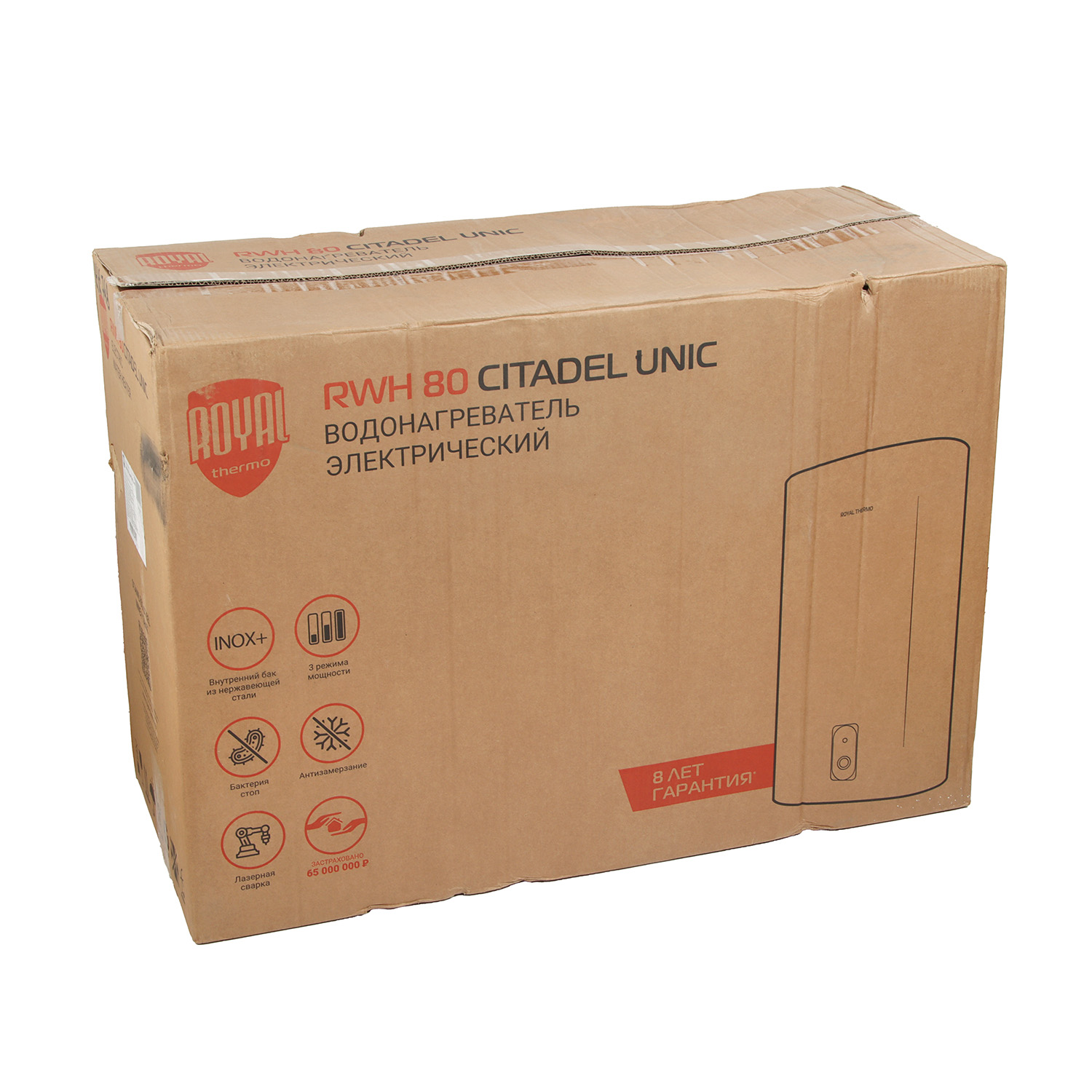 Водонагреватель электрический накопительный Royal Thermo RWH 80 Citadel Unic Grafit *1