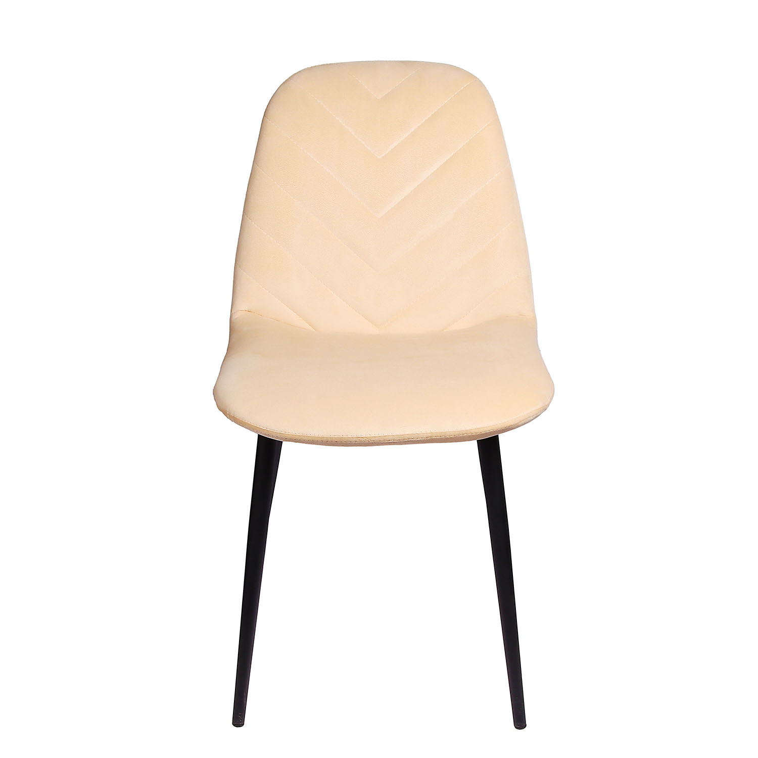 яяяКресло МАЛИБУ, велюр КОНФЕТТИ ИВОРИ+ металл.каркас ДИАМЕТР трубы 25 мм ЧЕРНЫЙ*4