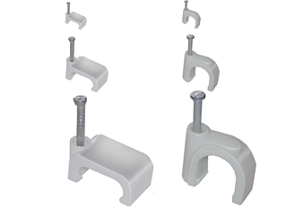 Скоба плоская пластиковая 5мм (50шт) TDM SQ0513-0009 *1/50