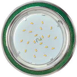 Светильник встраиваемый GX53 H4 DL3901 Ecola Круг под стеклом Изум. блеск.хром FG53GRECB *10/50