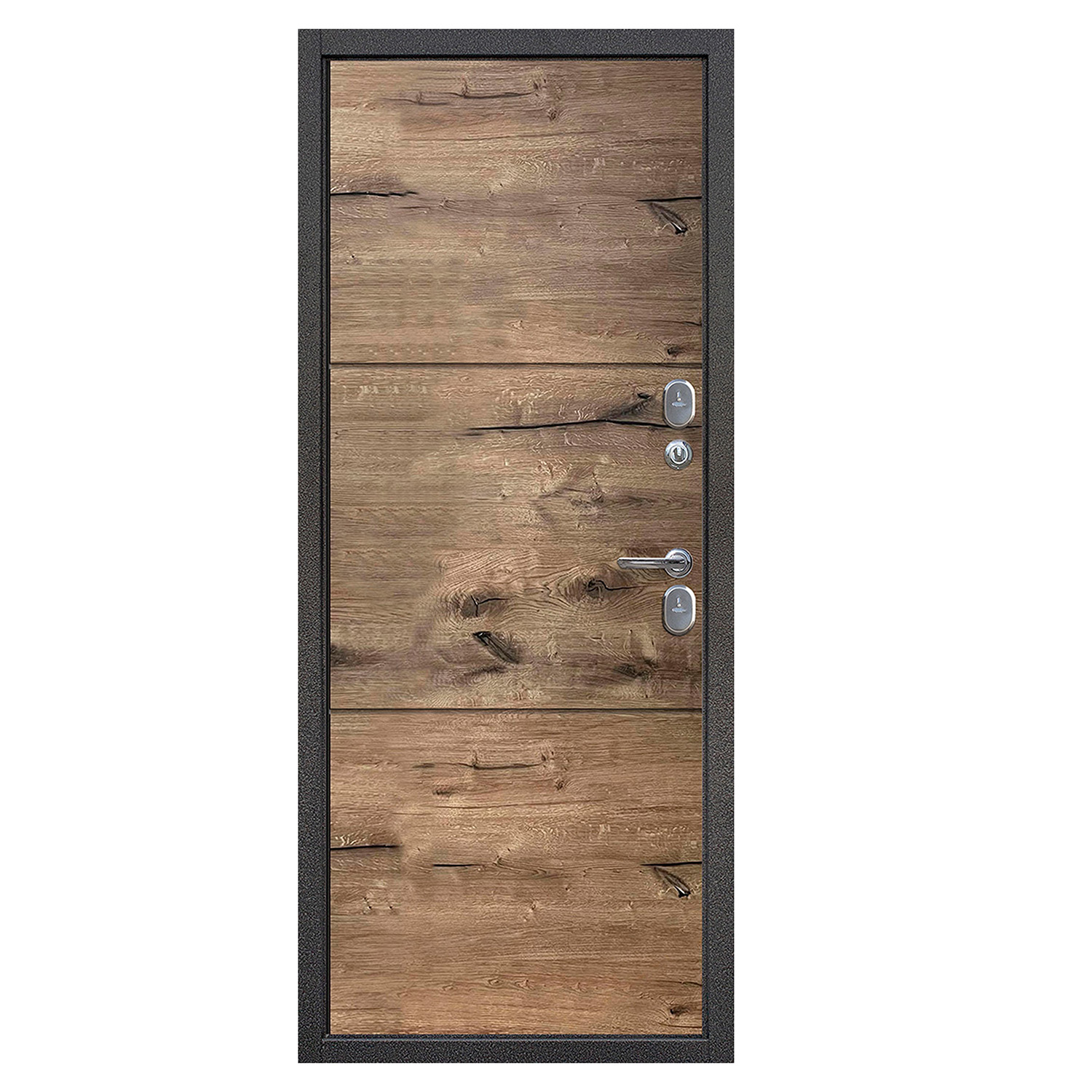 Дверь металлическая 11 см ISOTERMA Серебро Канадский Дуб 860х2050 ПРАВАЯ ТЕРМОРАЗРЫВ *1