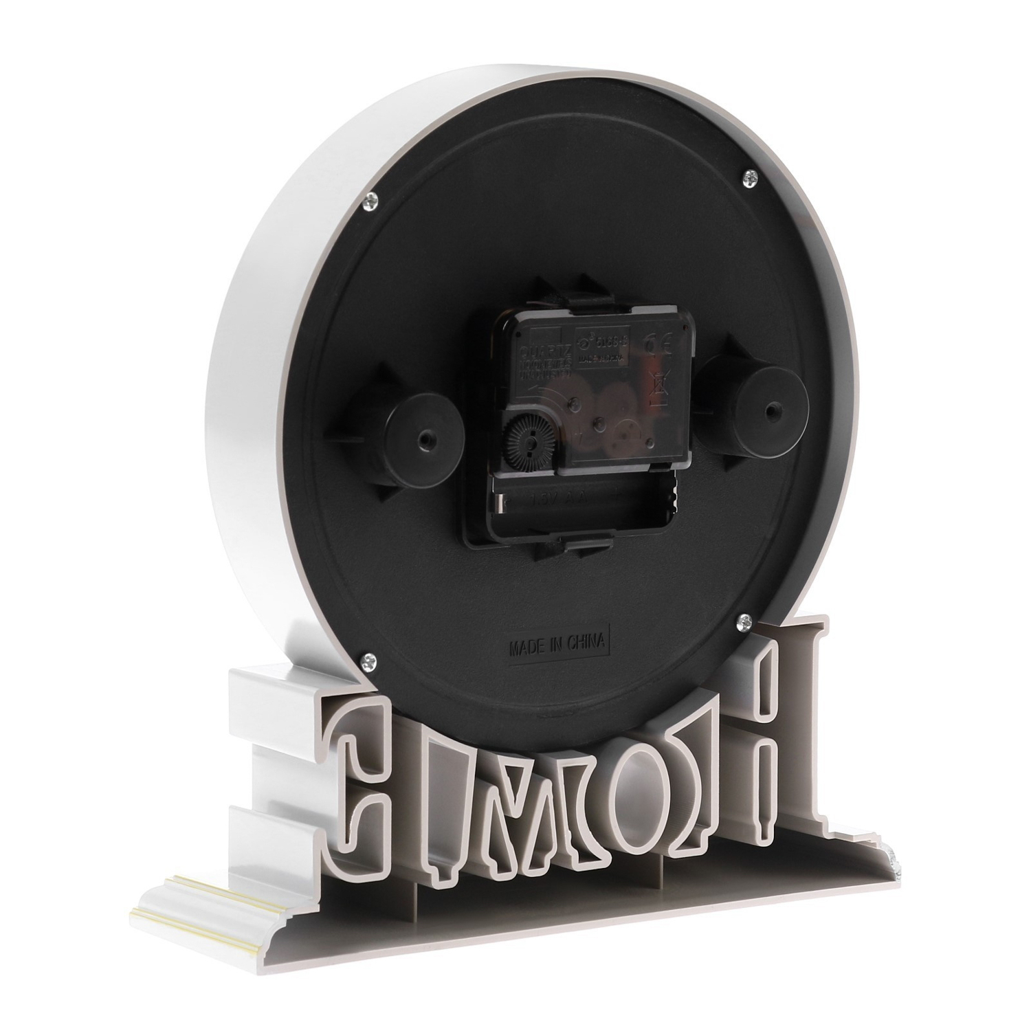 Часы настольные Home, плавный ход, 1АА, 18.9 х 6.4 х 20.8 см, d-13 см   9667430