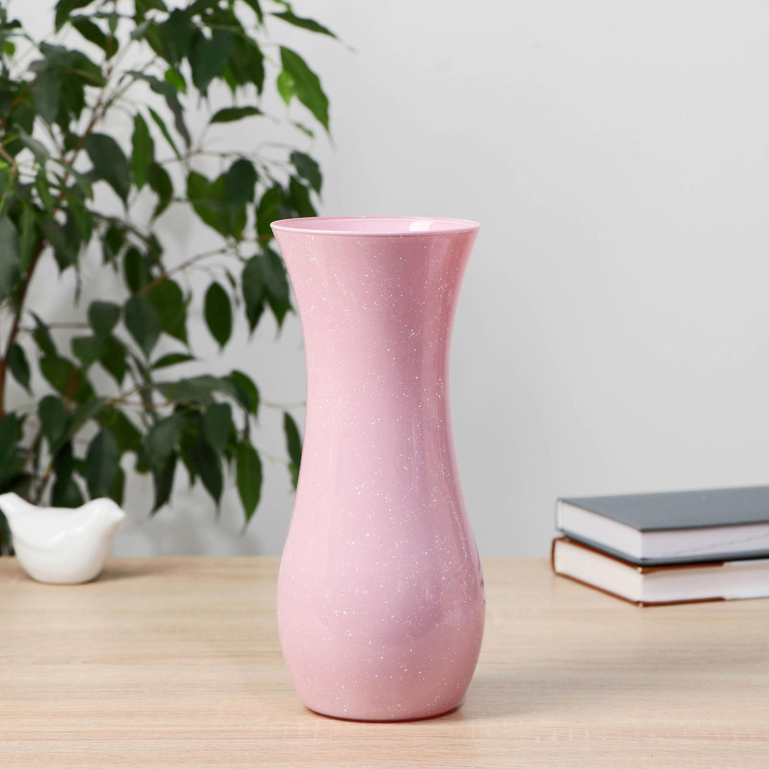 Ваза "Крапле-крем" d-10см h-25.5см МИКС  6854611