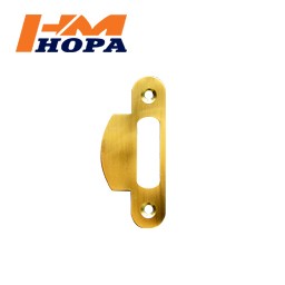 Ответная планка Нора-М 504.18 золото 80мм с заходом (короткая)*1/20