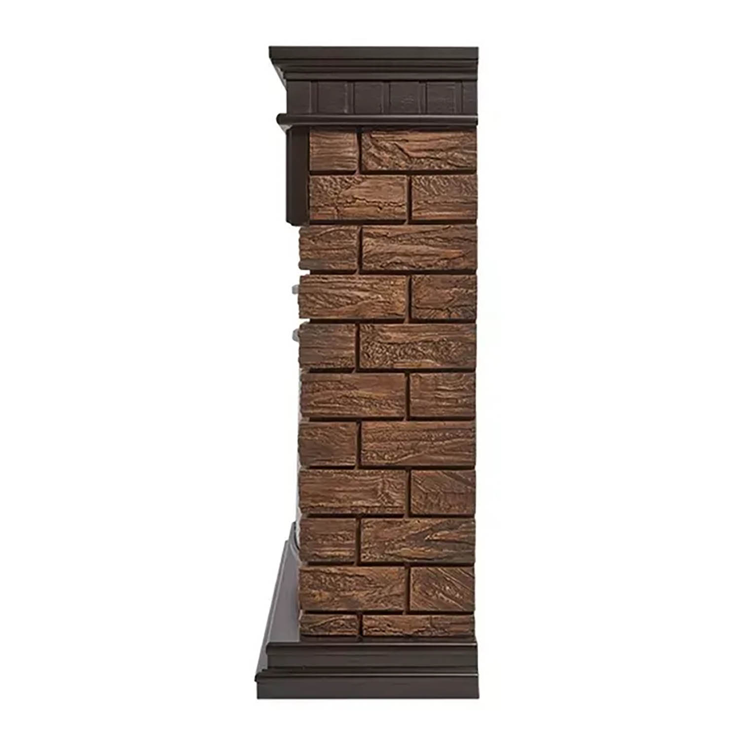Каминокомплект (портал) Firelight Bricks Wood 25 камень темный + (очаг)Electrolux EFP/P-2520LS N*1