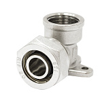 Уголок с креплением 16х1/2"(Ø15) цанга/мама (водорозетка) STI (862) *1/120