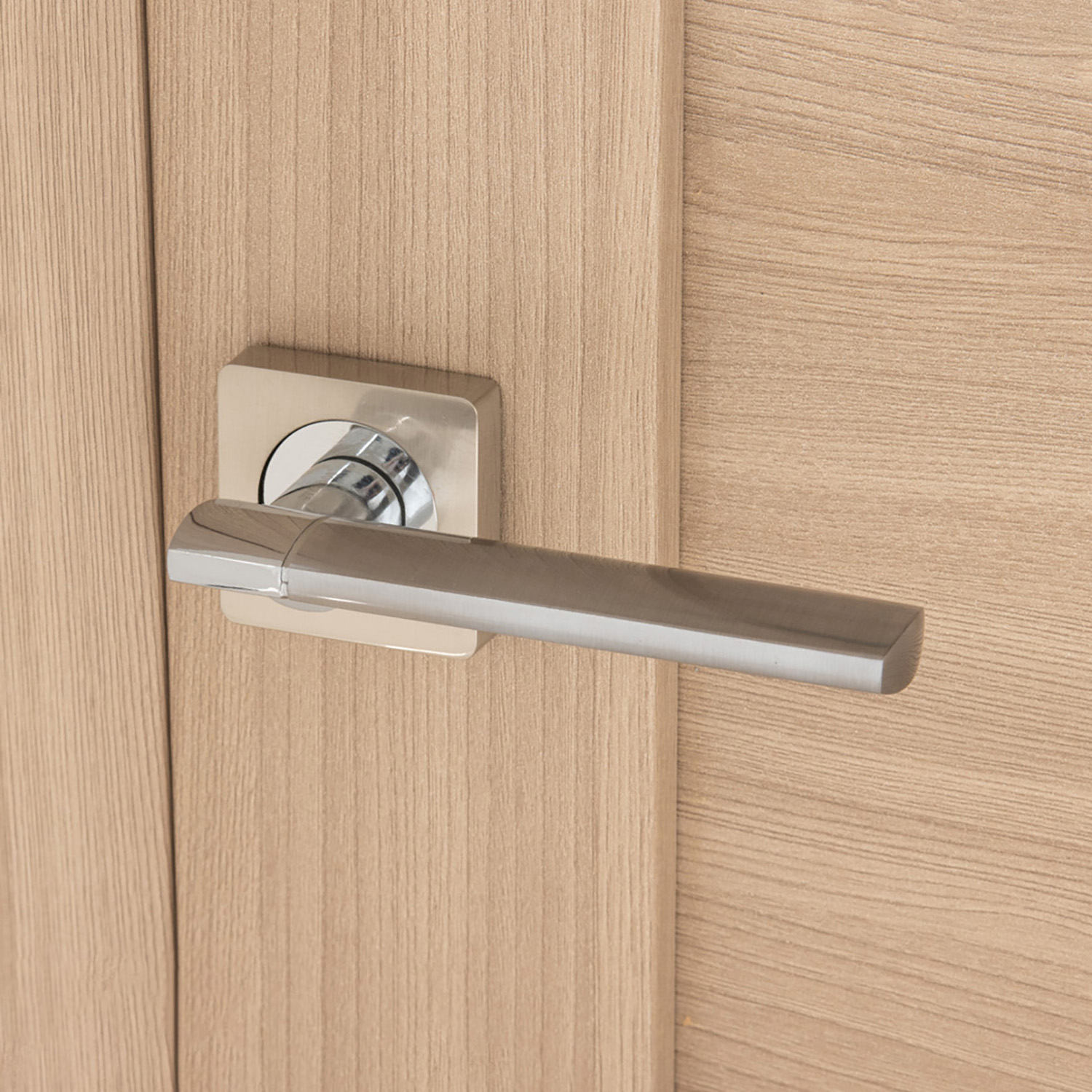 яяяРучка раздельная НИКЕЛЬ/хром AL-02-572 SN/CP/204408 TRODOS *1/24