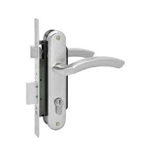 Замок врезной 70мм ХРОМ матовый N96-70 Л Нора-М *1/10