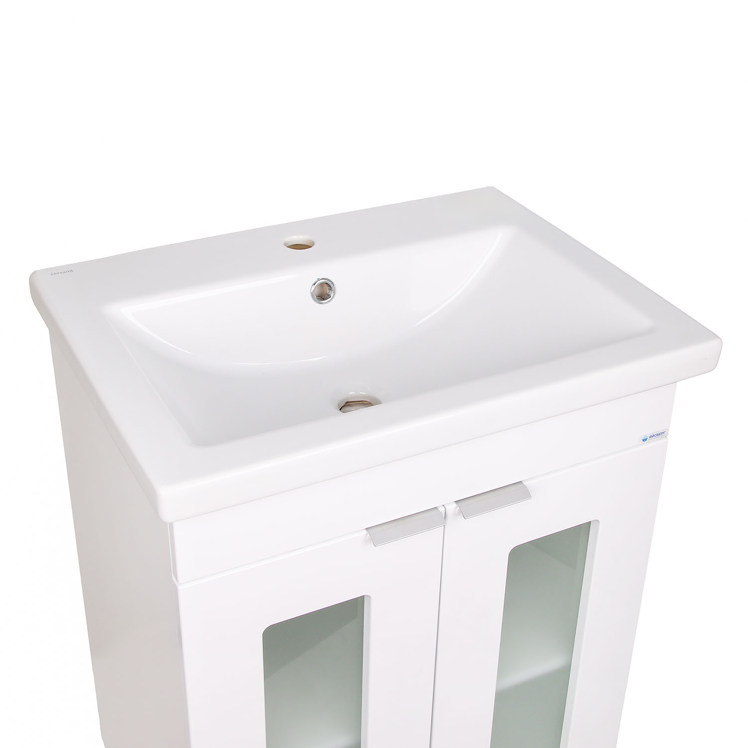 Тумба /Домино/ "Кристалл 60" (выписывать раковину БЛ322 COMO 60 Cersanit) *1/4