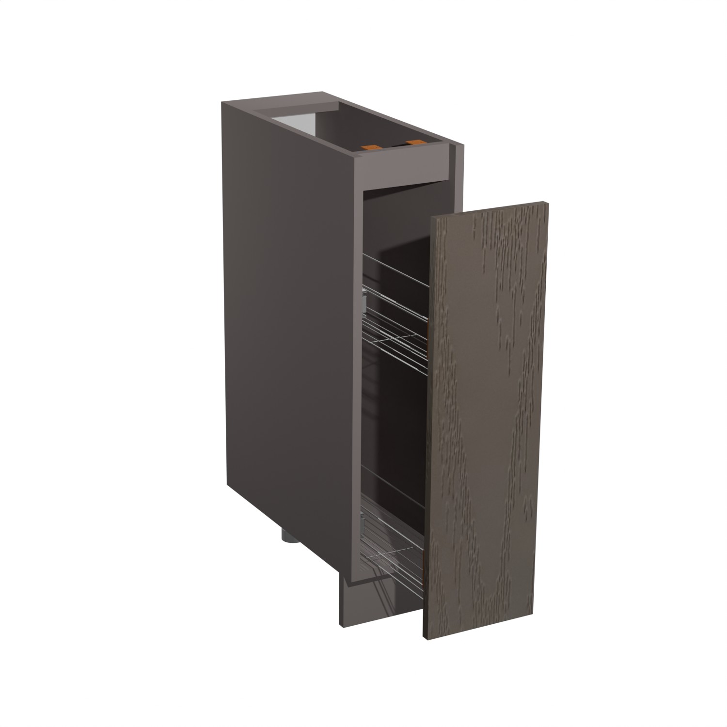 Шкаф напольный бутылочница 200х850х600 мм BROZEX-WOOD Эрика, грейдж / ясень грей софт