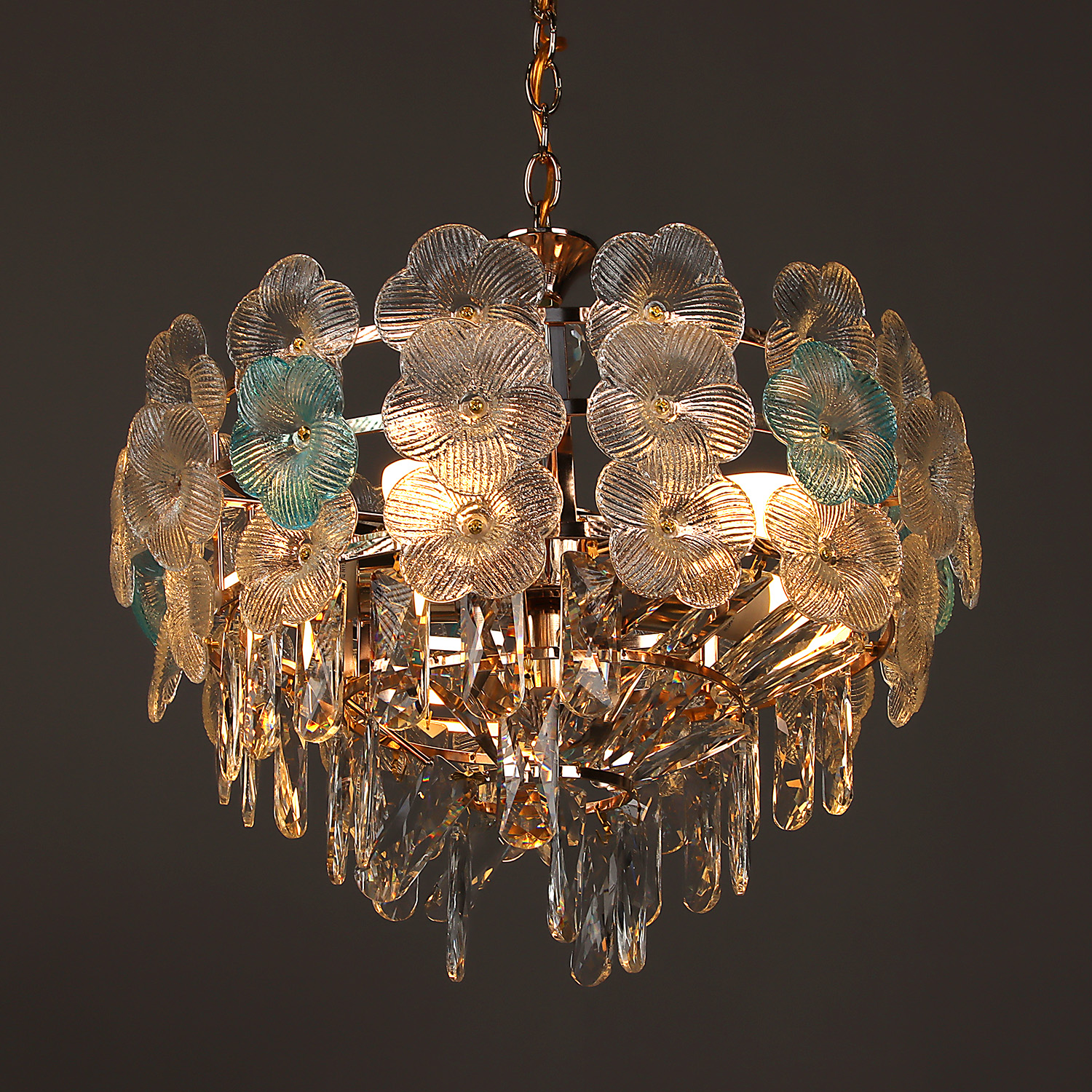 Светильник потолочный E2560/6 FGD 6*40W E27 220V (d-420; h-600)  VERNER LIGHTING *1