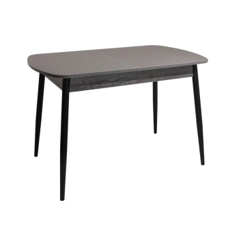 Стол обеденный прямоугольный раздв.ОНИКС ТУНИС КАСПИЙ светлый+опора мат.черный,под углом*1