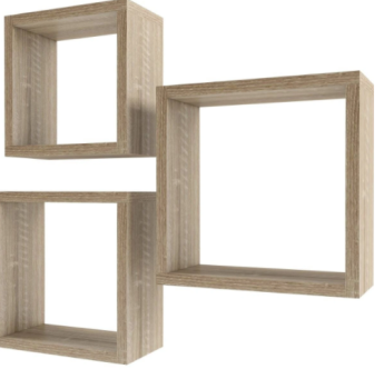 Набор полок КУБ-3 шимо светлый ГЕРДА *1