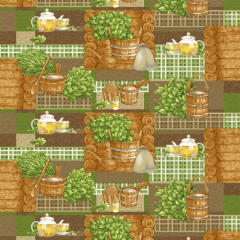 Полотенце банное вафельное 75*150см Банька 170г/м2 Touch *10