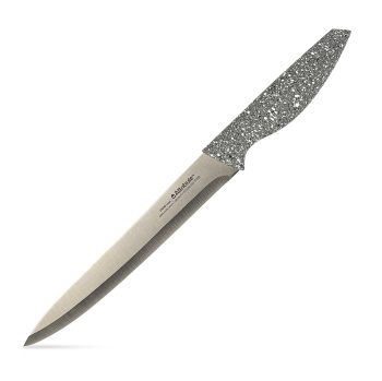 Нож кухонный ATTRIBUTE  пл.р. Stone универсальный дл.лезв.20см AKS118 блистер *1/6/36 Нож кухонный ATTRIBUTE  пл.р. Stone универсальный дл.лезв.20см AKS118 блистер *1/6/36