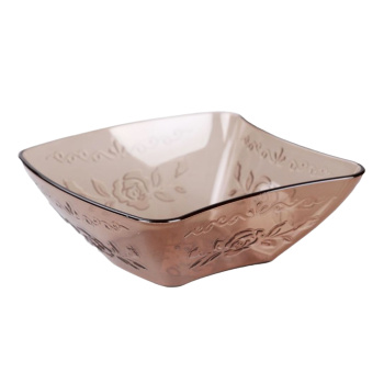 Салатник пластм. "Нежность" 0,5л 180х140х50мм прозрачный М740 (Октябрьский) *1/30