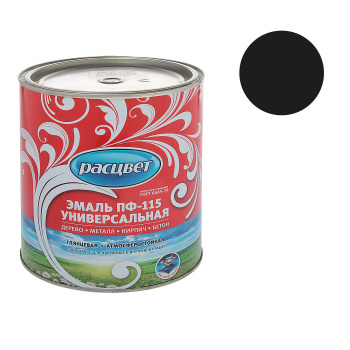 Эмаль алкидная 1.9 кг Расцвет ПФ-115, серая