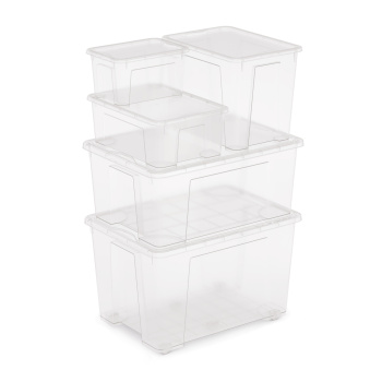 Контейнер д/хранения пластм.60л 590х420х360мм, на колесах М8618 (ЗПИ "Альтернатива") *1/3