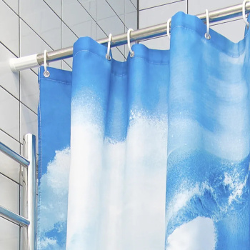 Карниз для ванной комнаты прямой ХРОМ 110-200см без колец, на распорках, блистер DELPHINIUM *1/50 Карниз для ванной комнаты прямой ХРОМ 110-200см без колец, на распорках, блистер DELPHINIUM *1/50