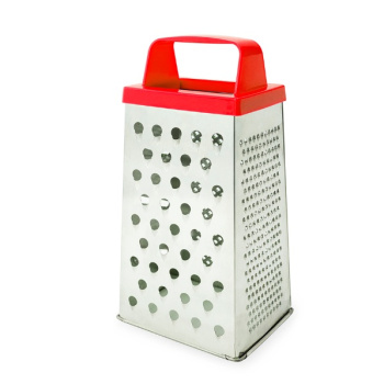 Терка металл. нерж. 4-х сторонняя 232х122х94мм, с пластм.ручкой (арт.ТН-1у.) "Никис" *1/25