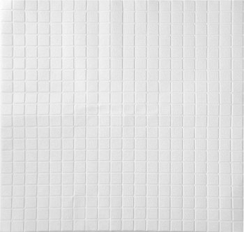Панель стеновая мягкая самоклеющаяся Мозаика белая  700х770мм