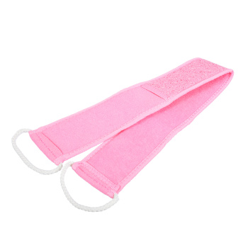 Мочалка из целлюлозы, лента с хлопком, 8х70 см (8х80 см с ручками), 4 цвета "Банные штучки" /20