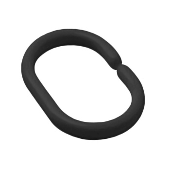 Кольца д/штор "Delphinium" пластик, черные матовые 12шт в блистере 104212 *1/144 Кольца д/штор "Delphinium" пластик, черные матовые 12шт в блистере 104212 *1/144