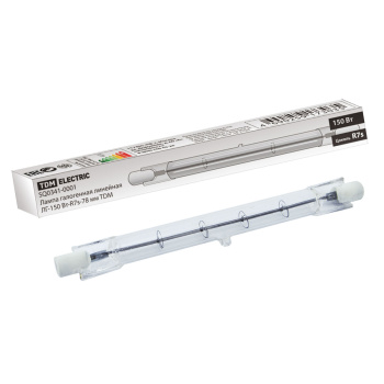 Лампа накаливания галогенная линейная 150W R7s 78мм TDM SQ0341-0001 *1/50