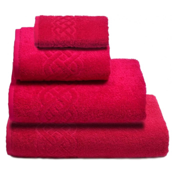 Полотенце махровое 50*90см Plait цв.31 малиновый ПЛ-2601-01933 *5/25