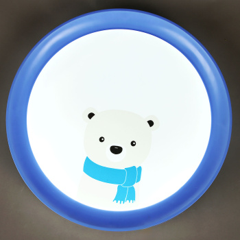 Светильник светодиодный акриловый 400мм 48W 6016B/24W*2 blue 3 реж., пульт S=10м2 VERNER LIGHTING *1