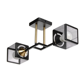 Люстра N6400/2 BK+COP 2*40W E27 220V (l-465; w-155; h-195) VERNER LIGHTING *1 Люстра N6400/2 BK+COP 2*40W E27 220V (l-465; w-155; h-195) VERNER LIGHTING *1