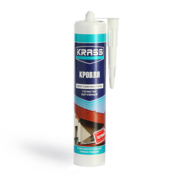 Герметик кровельный 300 мл KRASS, битумный, черный Герметик кровельный 300 мл KRASS, битумный, черный